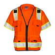 ML Kishigo S5011-L Class 3 Professional Surveyors Safety Vest Orange Size Large