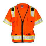 ML Kishigo S5011-XL Class 3 Orange Professional Surveyors Safety Vest Size XL