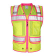 ML Kishigo S5046-XL Color Contrast High Performance Surveyors Safety Vest Lime Pink ANSI Class 2 XL (Each)