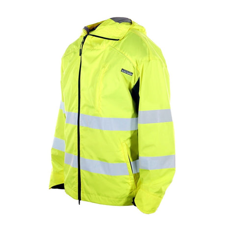 ML Kishigo WB102-XL Class 3 Lime Ripstop Windbreaker Jacket with Reflective Tape (1 Each) - 2