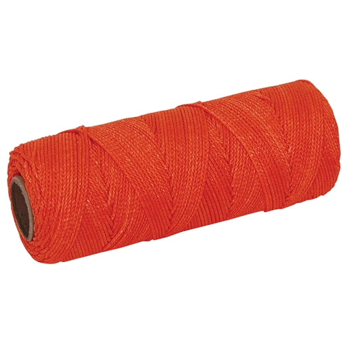 MarshallTown ML610 10261 - Braided Nylon Mason's Line 1000' Fl. Orange, Size 18 6" Core