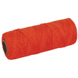 MarshallTown ML607 10258 - Braided Nylon Mason's Line 250' Fl. Orange, Size 18 6" Core