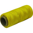 MarshallTown ML584 10224 - Twisted Nylon Mason's Line 500' Fl Yellow, Size 18 6" Core