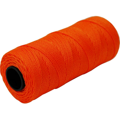 MarshallTown ML588 10231 - Twisted Nylon Mason's Line 1000' Fl Orange, Size 18 6" Core