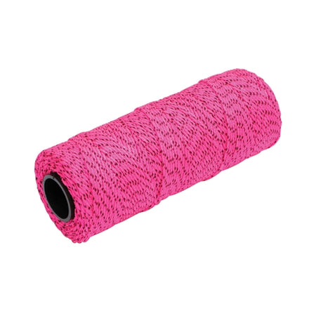 MarshallTown ML615 10266 - Bonded Mason's Line 500' Pink and Black, Size 18 6" Core