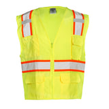 ML Kishigo 1163-XL XL Lime Class 2 Safety Vest with Rex Logo