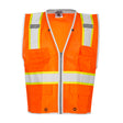 ML Kishigo 1511-2X 2X Orange Premium Brilliant Series Heavy Duty Vest