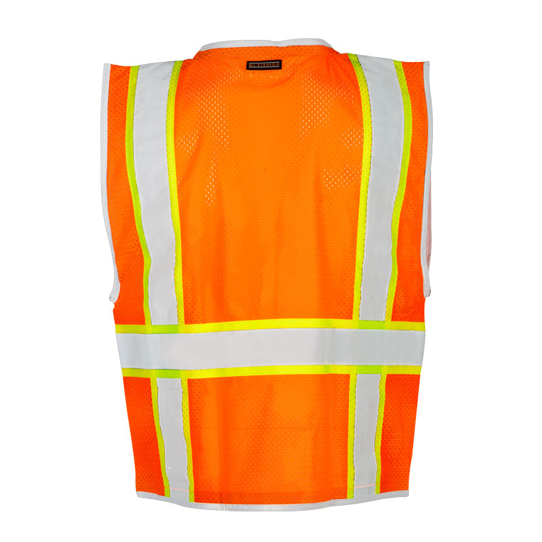 ML Kishigo 1511-S S Orange Premium Brilliant Series Heavy Duty Vest - 2