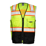 ML Kishigo 1515-M M Lime Premium Black Series Black Bottom Vest