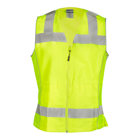 ML Kishigo 1521-L L Lime Premium Brilliant Series Ladies Fitted Vest