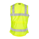 ML Kishigo 1521-XL XL Lime Premium Brilliant Series Ladies Fitted Vest - 2