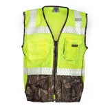 ML Kishigo 1523-M M Lime Premium Brilliant Series Heavy Duty Vest