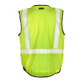 ML Kishigo 1523-4X 4X Lime Premium Brilliant Series Heavy Duty Vest - 2