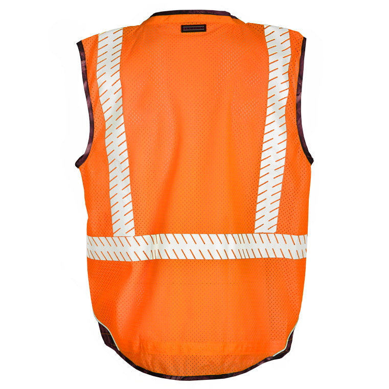 ML Kishigo 1524-3X 3X Orange Premium Brilliant Series Heavy Duty Vest - 2