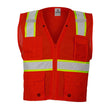 ML Kishigo B103-2X-3X 2X-3X Red Enhanced Visibility Multi Pocket Mesh Vest