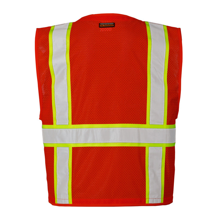 ML Kishigo B103-2X-3X 2X-3X Red Enhanced Visibility Multi Pocket Mesh Vest - 2