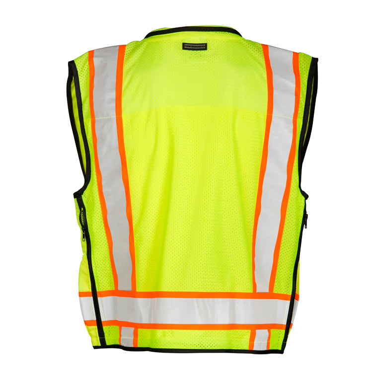 ML Kishigo S5000-3X 3X Lime Professional Surveyors Vest - 2