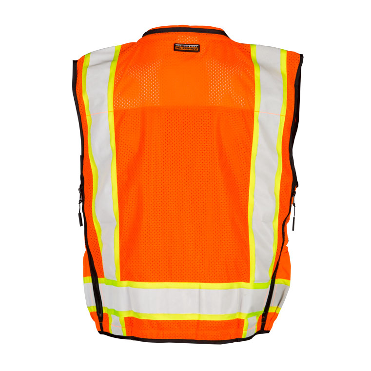 ML Kishigo S5001-2X 2X Orange Professional Surveyors Vest - 2