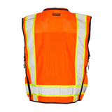 ML Kishigo S5001-2X 2X Orange Professional Surveyors Vest - 2