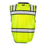 ML Kishigo S5004-4X 4X Lime Professional Surveyors High Performance Vest - 2