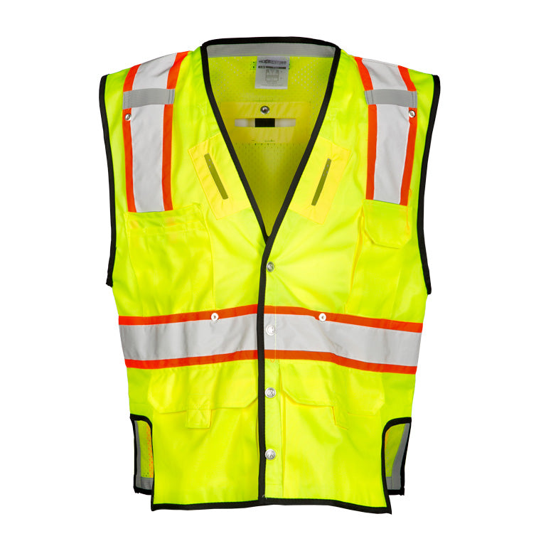 ML Kishigo T341-L-XL L-XL Lime Fall Protection Vest