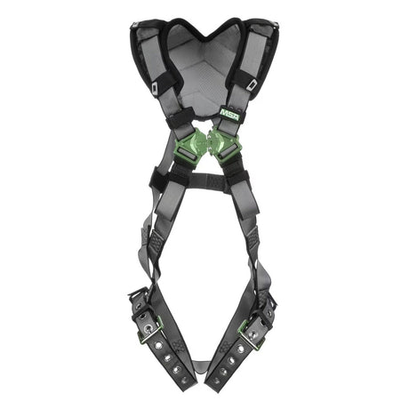 MSA 10194889 V-FIT Harness,ST,Back D-Ring,TB Leg Straps, Shoulder Padding