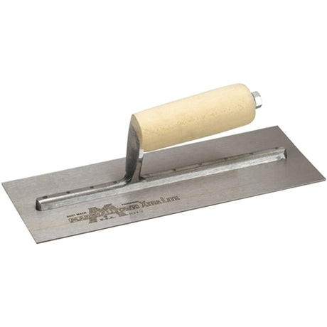 MarshallTown MX1 12104 - 11 X 4 1/2 Finishing Trowel Straight Wood Handle