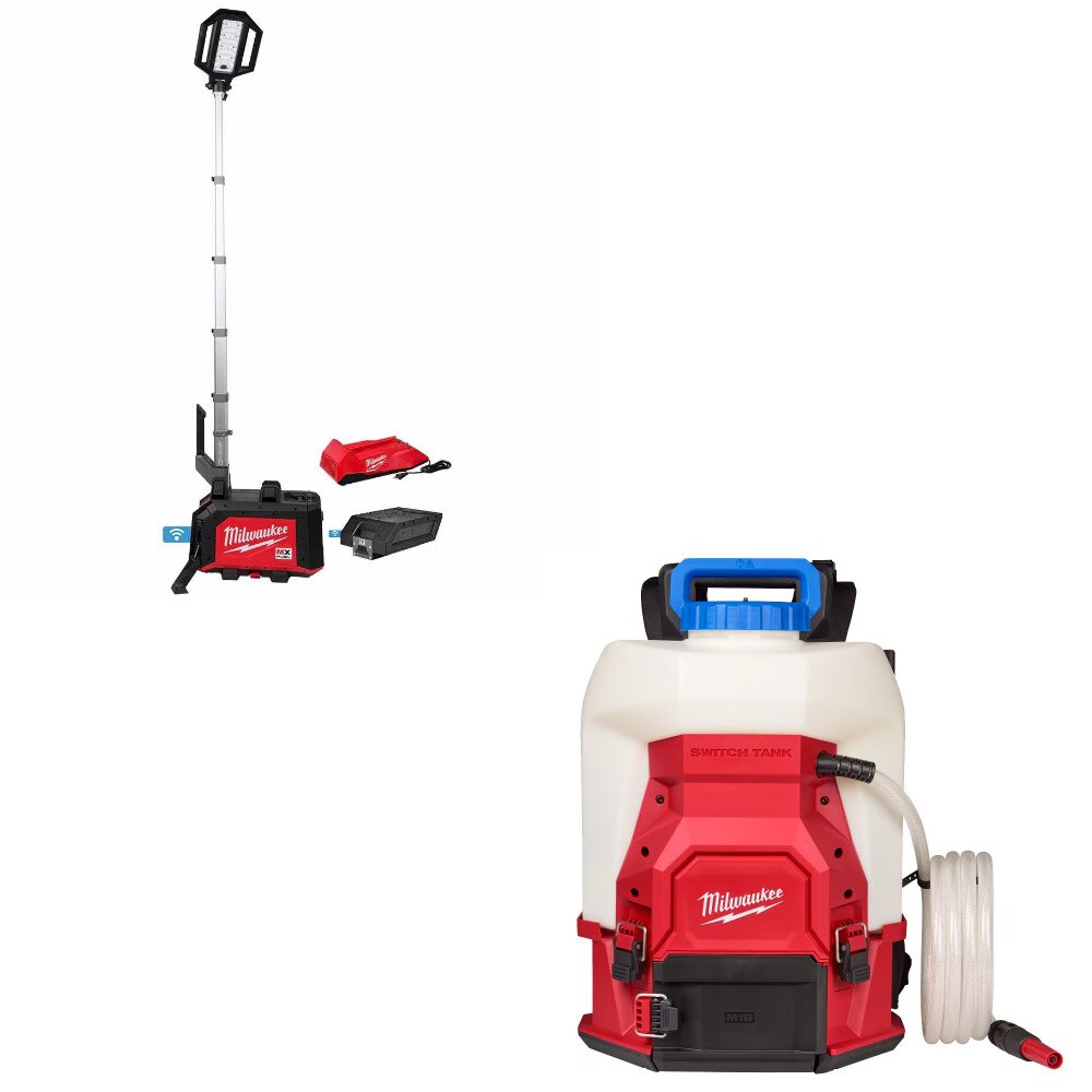 Milwaukee MXF040-1XC Tower Light Kit W/ FREE 3019-21WS Water Supply