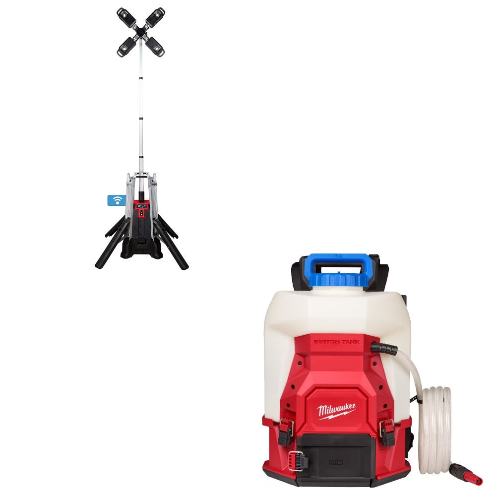 Milwaukee MXF041-1XC Tower Light Kit W/ FREE 3019-21WS Water Supply Kit