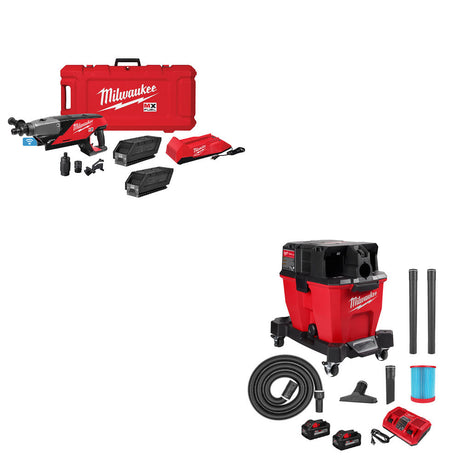 Milwaukee MXF301-2CP MX FUEL Drill Kit W/ FREE 0920-22HD M18 9 Gallon Vacuum Kit