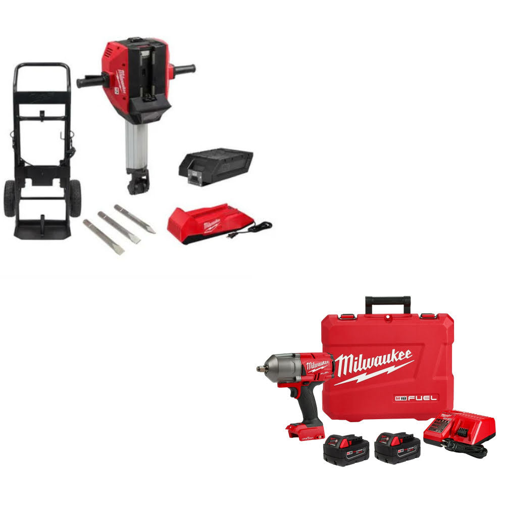 Milwaukee MXF368-1XC MX FUEL Breaker Kit W/ FREE 2863-22R M18 Impact Wrench Kit