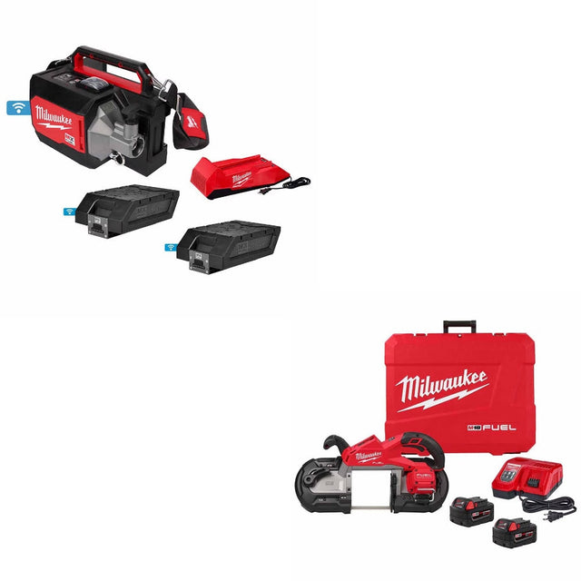Milwaukee MXF370-2XC Concrete Vibrator Kit W/ FREE 2929-22 Band Saw Kit