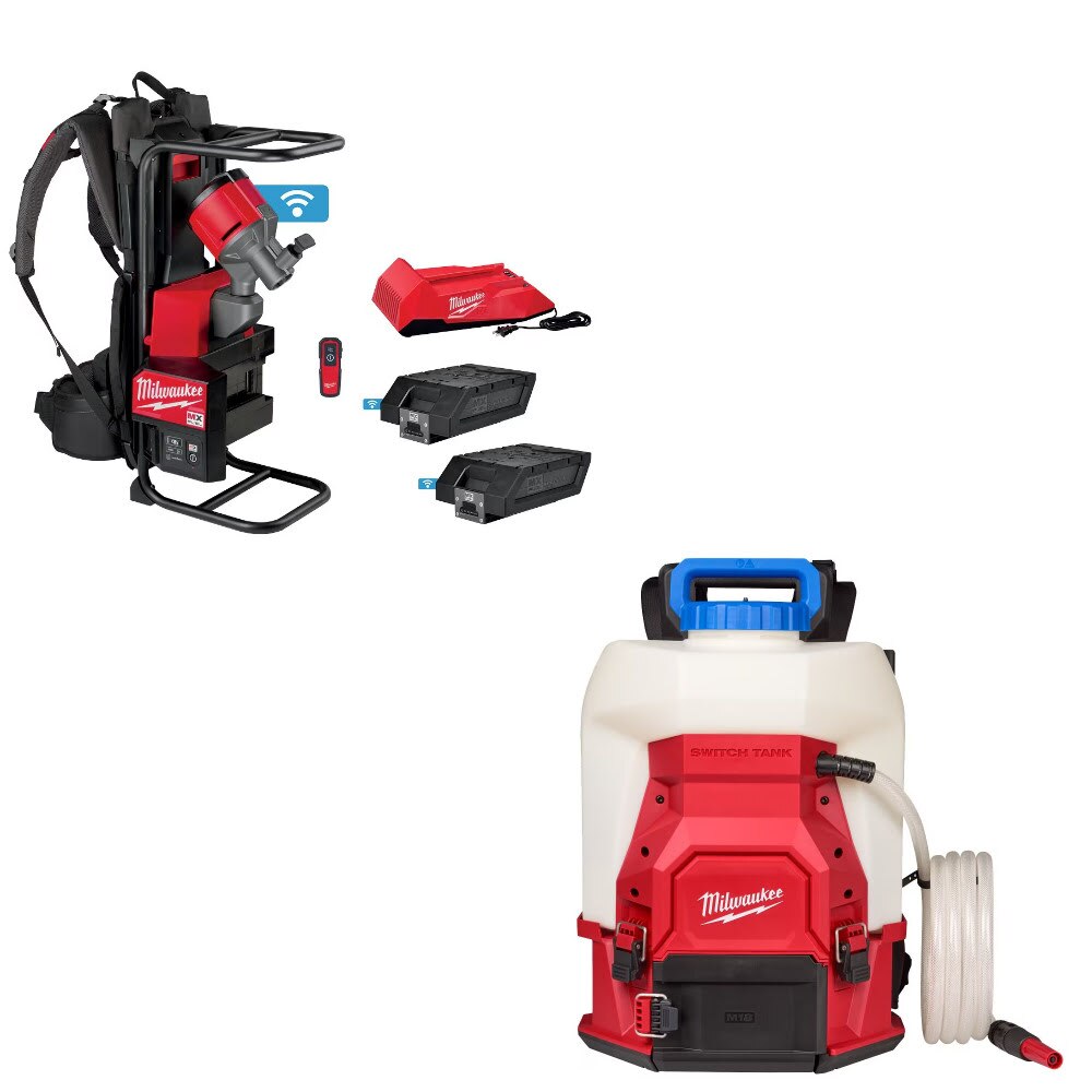Milwaukee MXF371-2XC Concrete Vibrator Kit W/ FREE 3019-21WS Water Supply