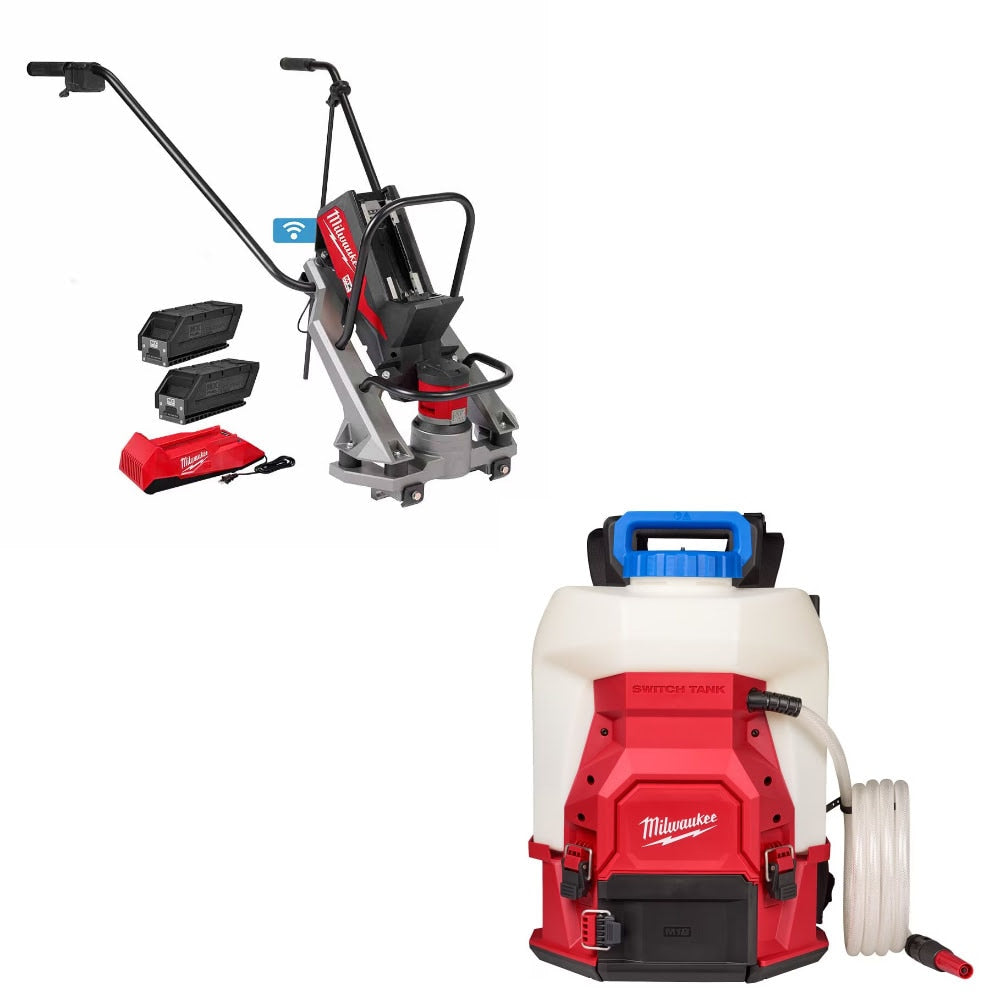 Milwaukee MXF381-2CP Screed Kit W/ FREE 3019-21WS 4-Gal Water Supply
