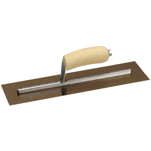 MarshallTown MXS73GS 13403 - 14 X 4 3/4 GS Finishing Trowel Curved Wood Handle