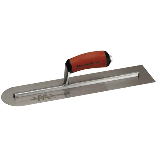 MarshallTown MXS64RED 13899 - 14 X 4 Round Front End Finshing Trowel-DuraSoft Handle