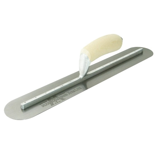 MarshallTown MXS81FR 13524 - 18 X 4 Finishing Trl-Fully Rounded Curved Wood Handle