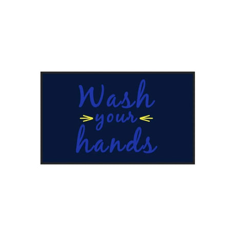 M+A Matting 3017378-825135140 Message Mat - Wash Your Hands 3'x5'