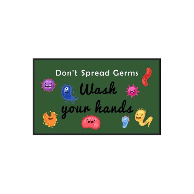 M+A Matting 3017380-825135140 Message Mat - Don't Spread Germs 3'x5'