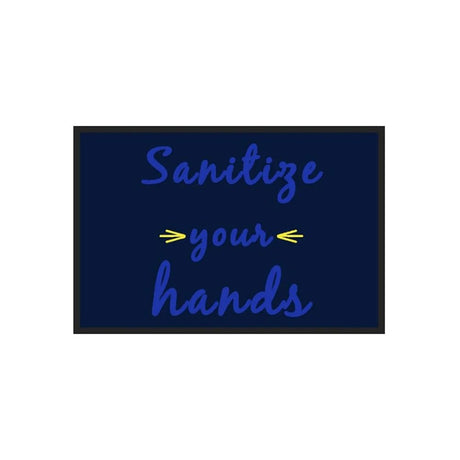 M+A Matting 3017629-825123140 Message Mat - Sanitize Your Hands 2'x3'