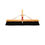 Magnolia 2224 24" Brown Plastic Garage Broom with 60 in Handle