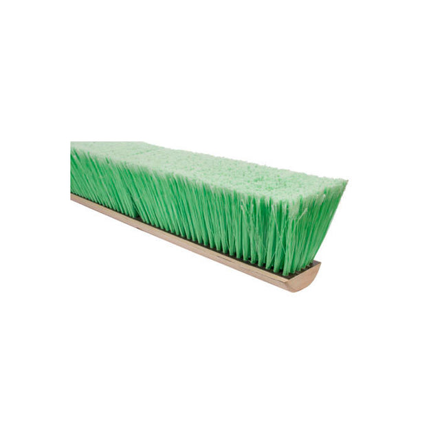 Magnolia 624 24" Green Flagged Plastic Floor Brush / Broom Head Only