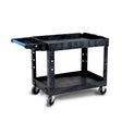 Magnum Tool CART4426-PRO-A5S 44" X 25" X 38" 500 LB Capacity Service Cart w/ Adaptable Handle and V-Cut  (Box 1: CART4426-PRO)  + 5" Non-Marking Casters, 2 Swivel, 2 Fixed (Box 2: CARTA-AS)