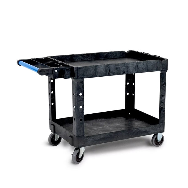 Magnum Tool CART4426-PRO-A5S 44" X 25" X 38" 500 LB Capacity Service Cart w/ Adaptable Handle and V-Cut  (Box 1: CART4426-PRO)  + 5" Non-Marking Casters, 2 Swivel, 2 Fixed (Box 2: CARTA-AS)