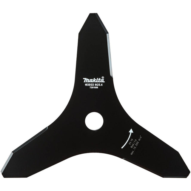 Makita 1916D1-4 12" 3-Tooth Steel Reversible Brush Cutter Blade for Brush Cutters and Trimmers
