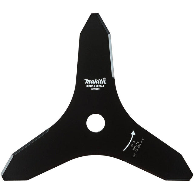 Makita 1916D1-4 12" 3-Tooth Steel Reversible Brush Cutter Blade for Brush Cutters and Trimmers