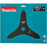 Makita 1916D1-4 12" 3-Tooth Steel Reversible Brush Cutter Blade for Brush Cutters and Trimmers - 2