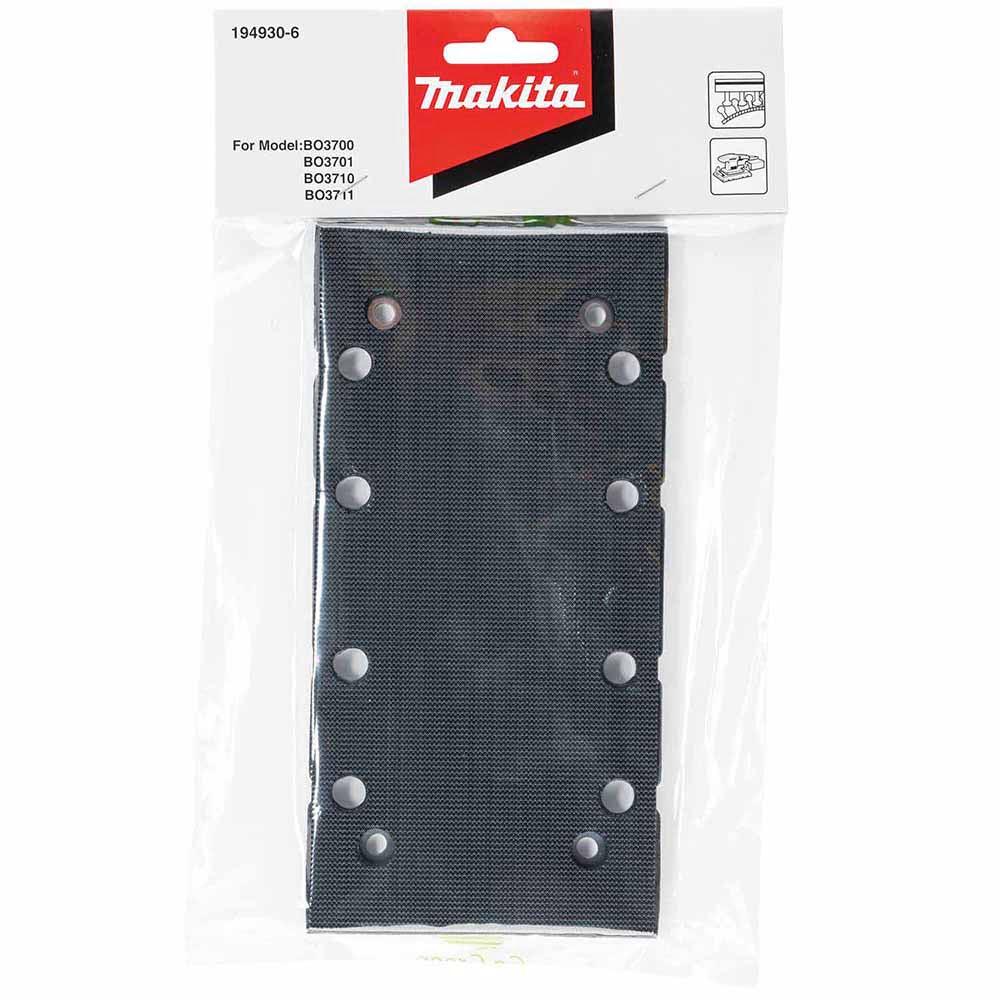 Makita 194930-6 3-5/8" x 7-1/4" Backing Pad, Hook & Loop - 2