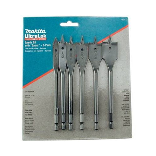 Makita 714171-A 6-Piece 6" Spade Bit Set