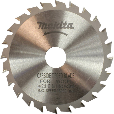 Makita 721107-6A 4-3/8" 24T Carbide-Tipped Circ Saw Blade, General Purpose